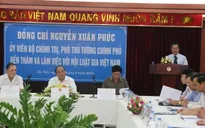 Phó Thủ tướng Nguyễn Xuân Phúc làm việc với Hội Luật gia Việt Nam